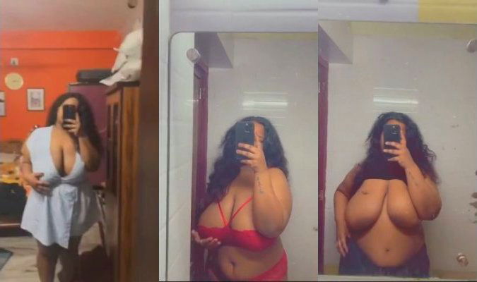 Desi BBW Girl Shows For Lover