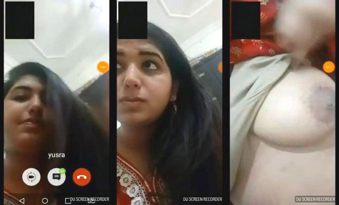 Sexy Desi Girl Shows Boobs On VC