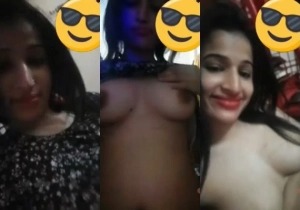 Desi Girl Shows Boobs On VC